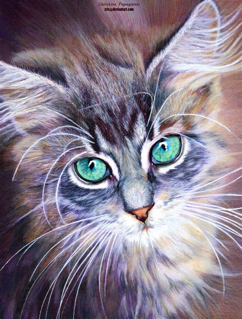 25 Hyper Realistic Color Pencil Drawings By Christina Papagianni Cat ...