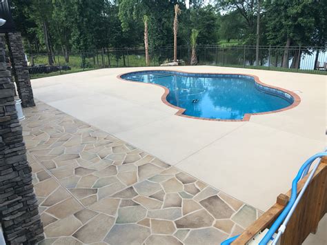 Concrete Pool Decks • Unique Concrete Design LLP, Greenville, SC - Concrete Contractor ...