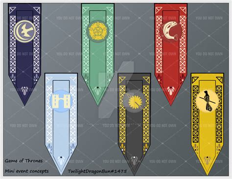 Game of thrones mini event - Banner set 2 by TwilightSpringlock on ...