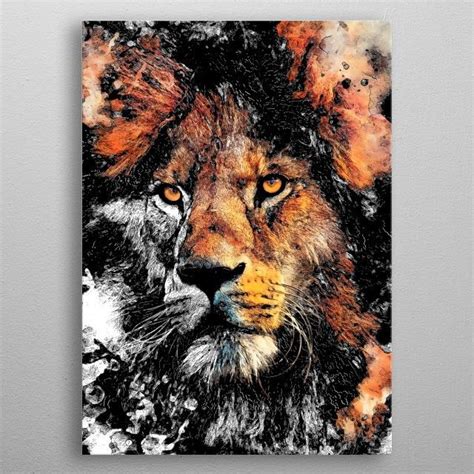 Pin by Sinie Bester on Art Animals. | Canvas art painting, Lion ...