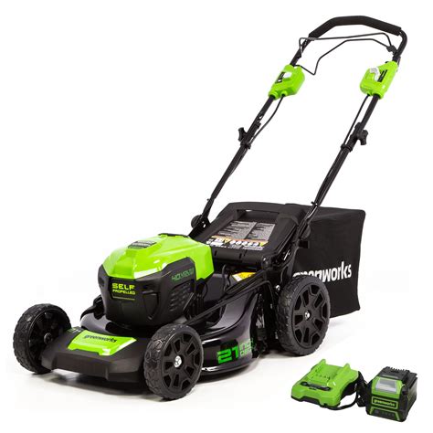 Buy Greenworks 40V Brushless Self-Propelled Lawn Mower, 21-Inch ...