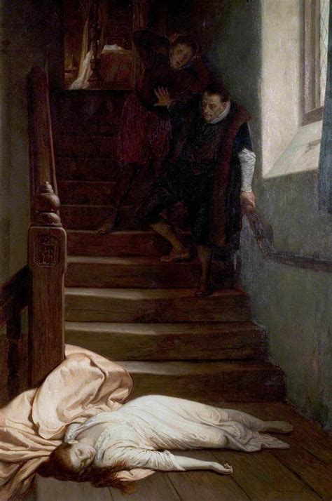 The Death of Amy Robsart, by William Frederick Yeames RA, 1835-1921