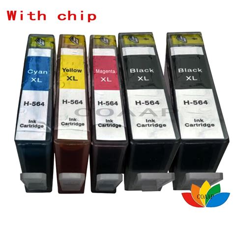 5PK Compatible HP 564XL Ink Cartridge For Photosmart 5515 6515 6510 ...