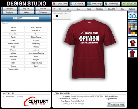 Century Graphics & Sign, Inc. - Official Blog: Using our online T-shirt ...