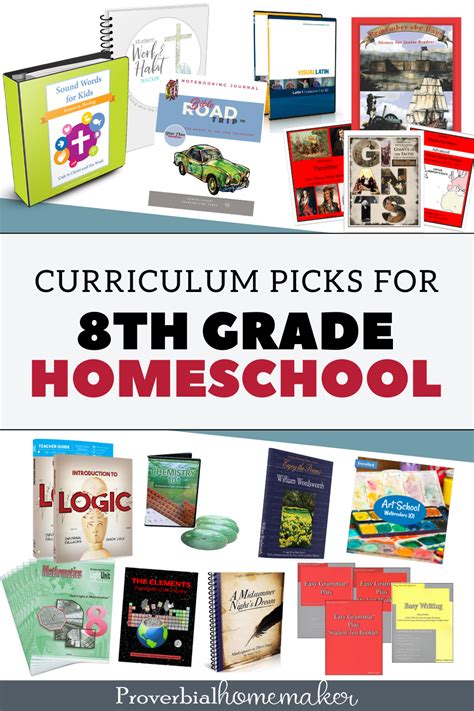 Our 8th Grade Homeschool Curriculum Picks - Proverbial Homemaker