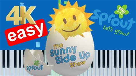 The Sunny Side Up Show - Birthday Song (Slow Easy) Beginner Piano Tutorial 4K - YouTube