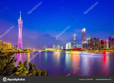 Night view in city of Guangzhou China – Stock Editorial Photo © 06photo ...