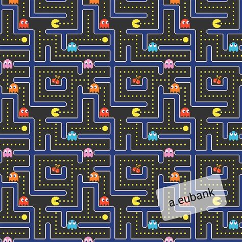 Pacman pac man maze pattern printable download | Etsy