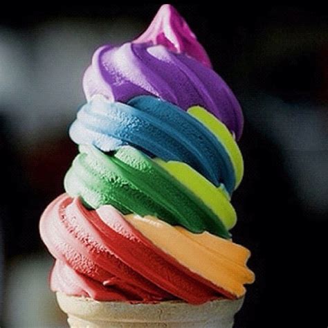 Rainbow cones. I want! | Colorful ice cream, Rainbow ice cream, Rainbow food