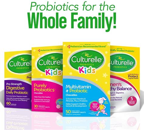 Culturelle Kids Complete Multivitamin + Probiotic Chewable, Digestive ...