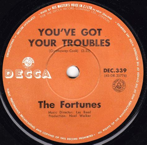 The Fortunes - You've Got Your Troubles (1965, Vinyl) | Discogs