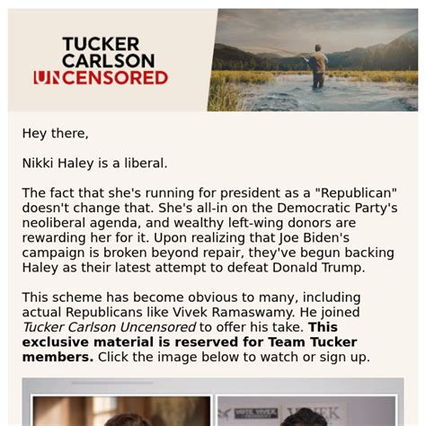 Nikki Haley is a liberal - Tucker Carlson