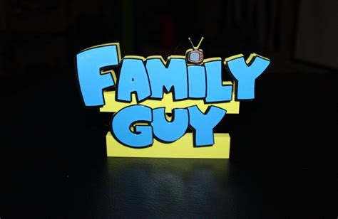 Family Guy 3D Printed Logo Art - Etsy