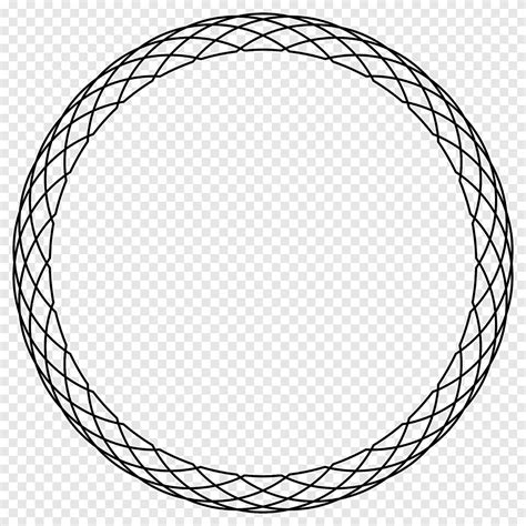 Decorative Borders Circle, circle, angle, monochrome png | PNGEgg