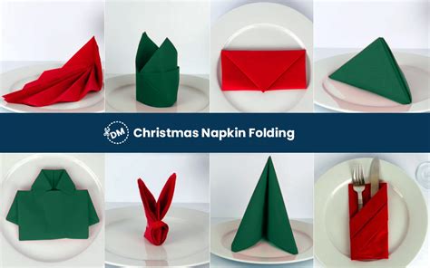 Christmas napkin folding Ideas - diy-magazine.com