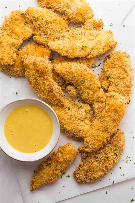 Crispy Oven Baked Chicken Tenders | Little Sunny Kitchen