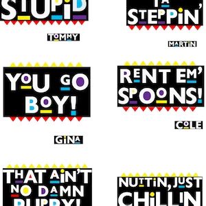 Martin Show Quotes, Funny Martin Quote Printable Stickers, 90's Sitcom ...