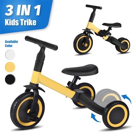 3 in 1 Kids Tricycles for 10 Month-3 Years Old Kids Trike 3 Wheel ...