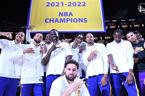 The offseason drama is over, the Golden State Warriors receive their 2022 NBA Championship rings ...