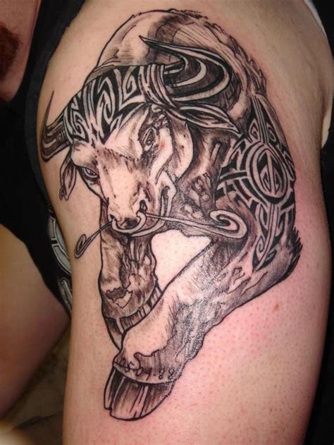 40 best Taurus Tattoos images on Pinterest | Bull tattoos, Taurus tattoos and Tattoo designs