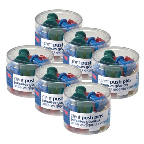 Giant Push Pins, 12 Per Pack, 6 Packs - Walmart.com