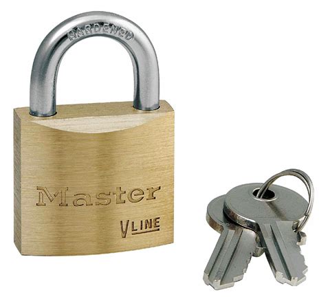 MASTER LOCK Alike-Keyed Padlock, Open Shackle Type, 9/16 in Shackle Height, Brass - 3LXU5|4130KA ...