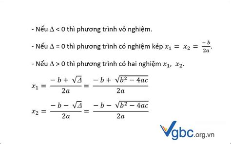 Công thức delta, delta phẩy, phương trình bậc 2 và bài tập vận dụng - Cẩm nang tuyển sinh 2024