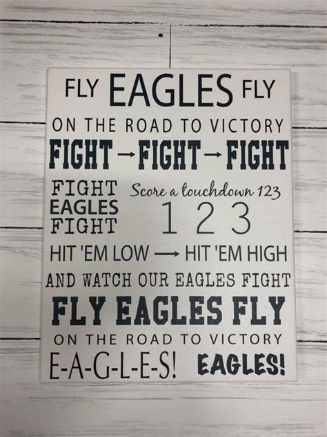 Philadelphia Eagles Fight Song for the Sports Fan for Him | Etsy