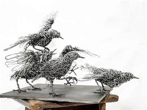 Wire Animal Sculptures in Motion by Candice Bees - Design Swan