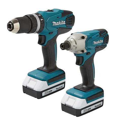 Makita 18V 1.5Ah Li-ion Cordless Combi drill & impact driver DK18015X2 ...