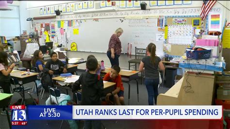 Utah schools rank last in per-pupil spending, again