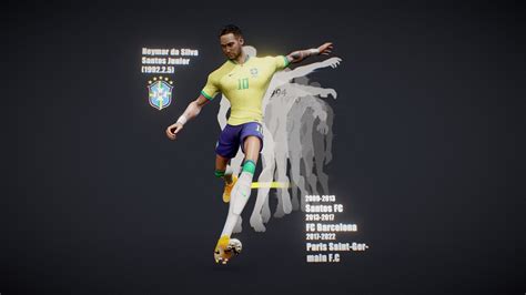 Neymar - 3D model by expo72 [0ac09f9] - Sketchfab