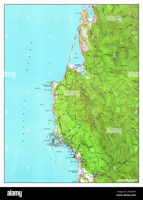 Trinidad, California, map 1952, 1:62500, United States of America by Timeless Maps, data U.S ...