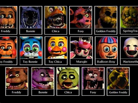 All Fnaf Books Names : Fnaf Characters Names List | Do You Get Your Robux Back If ... / Five ...