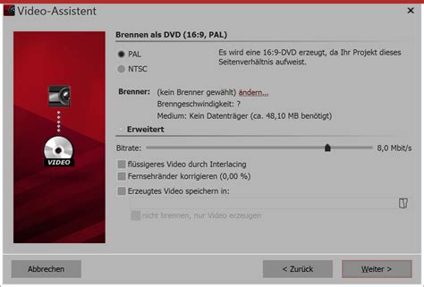 Export a project > DVD player - Stages 11