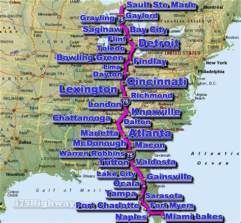 I-75 Interstate 75 Road Maps, Traffic, News | Florida travel guide, Interstate 75, Florida travel