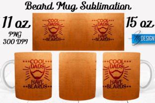 Beard Mug PNG Sublimation |15 Oz 11 Oz Graphic by flydesignsvg · Creative Fabrica