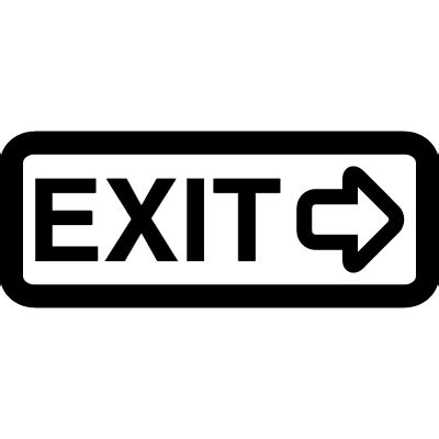 Exit signal ⋆ Free Vectors, Logos, Icons and Photos Downloads