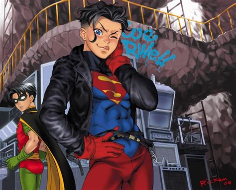 Superboy and Robin by Ricken-Art.deviantart.com on @deviantART Superman ...