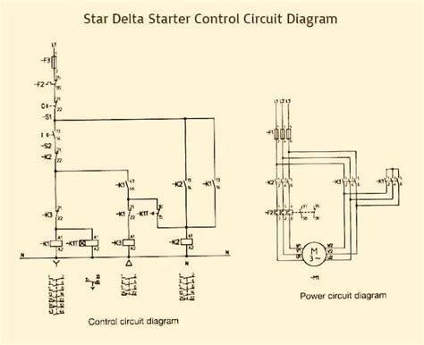 Star Delta Starter Power Circuit Diagram