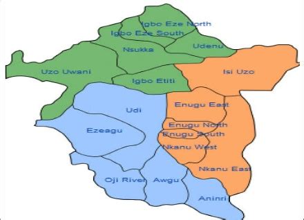 map of Enugu state – Nigerian Infopedia