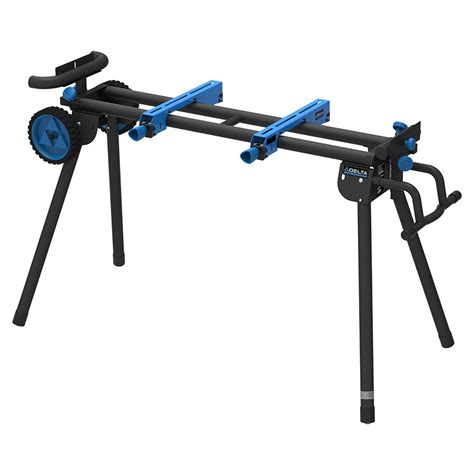 DELTA Steel Adjustable Rolling Miter Saw Stand at Lowes.com