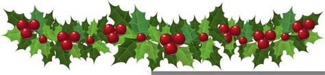 Christmas Holly Border Clipart | Free Images at Clker.com - vector clip art online, royalty free ...