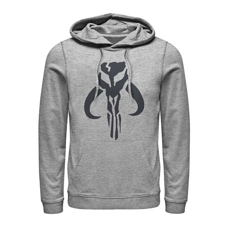 Star Wars - Men's Star Wars The Mandalorian Mythosaur Skull Logo Pull Over Hoodie - Walmart.com ...