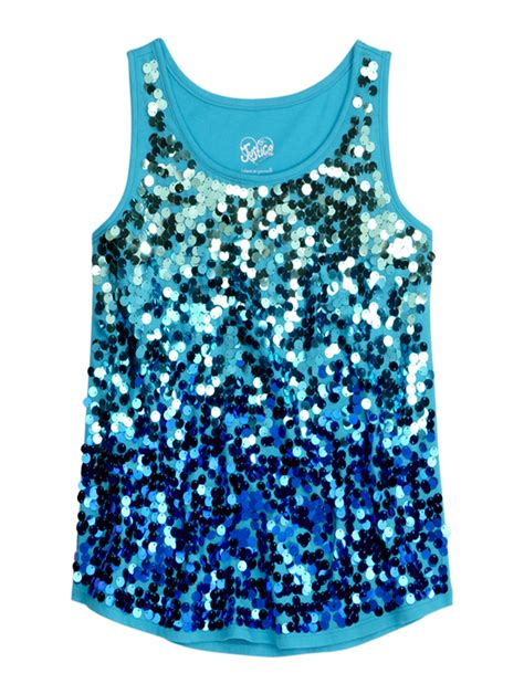 Girls Clothing | Tanks & Bandeaus | Sequin Embellished Tank | Shop Justice | Fashion | Pinterest ...