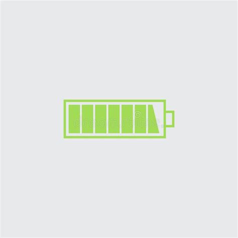 Charged battery icon. stock vector. Illustration of empty - 124238935