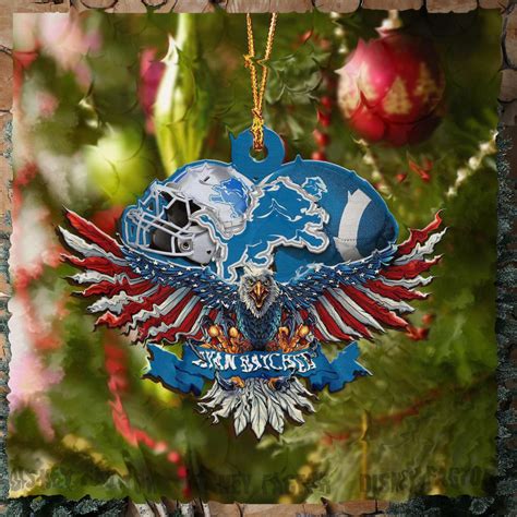 Detroit Lions Decorations, Eagles Christmas Ornaments - Limotees