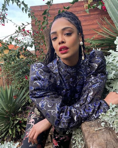 Tessa Thompson looked her Best Yet rocking Braids & this Rodarte Outfit ...