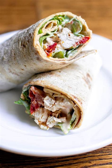 Sun-dried Tomato Chicken Salad Wraps | Girl Gone Gourmet