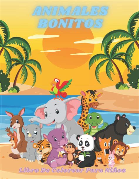Buy ANIMALES BONITOS - Libro De Colorear Para Niños: Animales Marinos, Animales de Granja ...